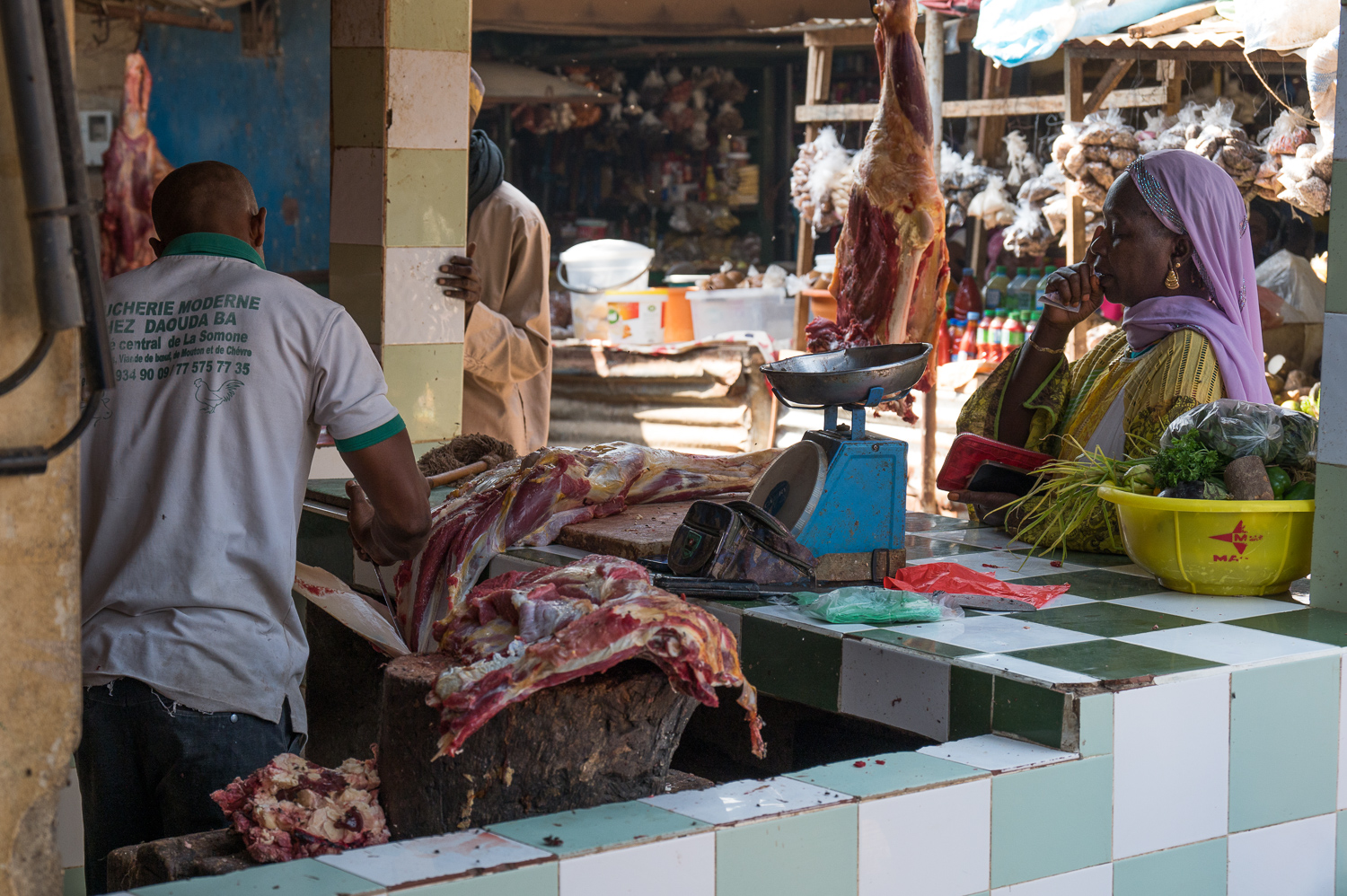 Boucherie au marché de La Somone